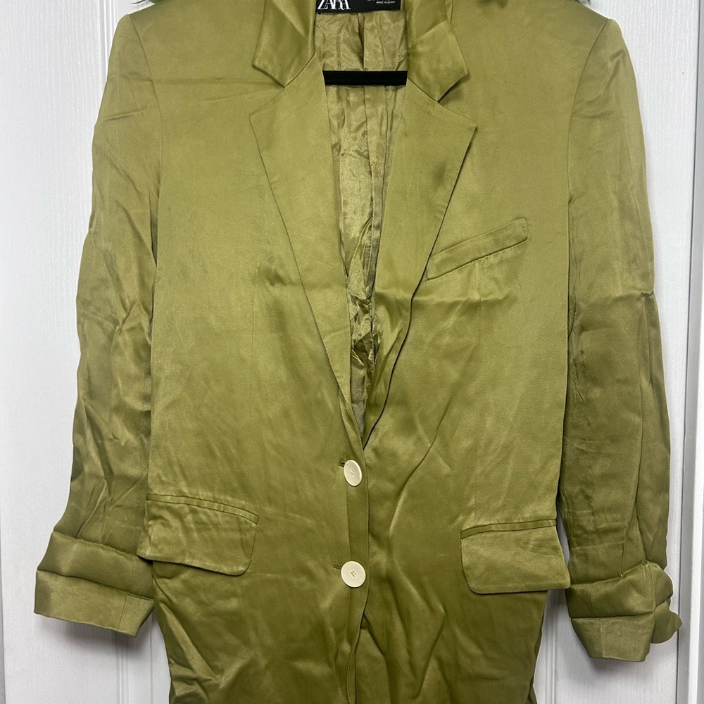 Zara Khaki Women's Blazer